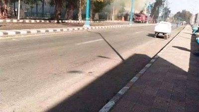 السيطرة على حريق بجوار نادي الأطباء بأسيوط