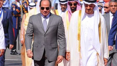 السيسي يستقبل ولي عهد أبو ظبي