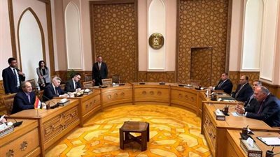 جلسة مباحثات مغلقة بين شكري و المقداد بمقر الخارجية