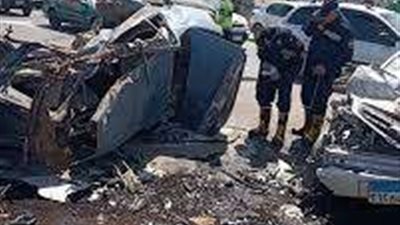 مصرع وإصابة 5 أشخاص في حادث مروري بمدينة 6 أكتوبر