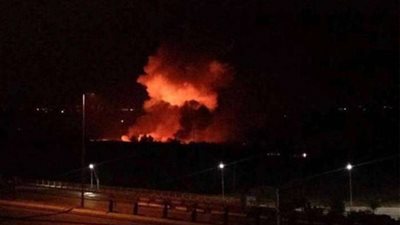 التلفزيون السوري: أنباء عن وقوع انفجار في مطار المزة بدمشق