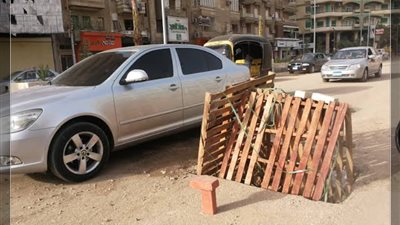 سائق توكتوك ينقذ شاب سقط فى بالوعة مكشوفة بالمحلة (فيديو)