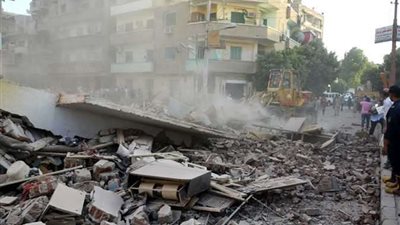 انهيار عقار بحي الجمارك بالإسكندرية