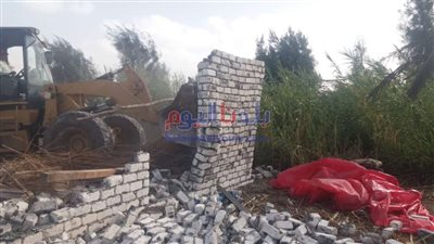 إزالة ٤ تعديات على الأراضي الزراعية بحوش عيسى