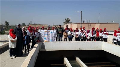 مياه الشرقية تقدم جولة تعريفية بمراحل التنقية لطلاب مدرسة أولاد سالم