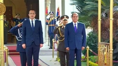 الرئيس عبد الفتاح السيسي يستقبل رئيس جمهورية قبرص بقصر الاتحادية