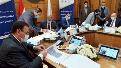 اعتماد التصميمات الابتدائية لمشروع مستشفى جامعة بنها التخصصي