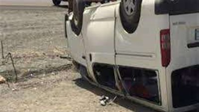 إصابة 7 أشخاص في حادث إنقلاب ميكروباص بقنا