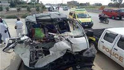 بالصور.. مصرع وإصابة 14 شخص في حادث مروع بطريق الجيش بالجيزة.