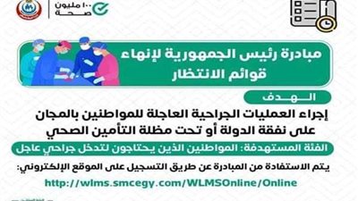 صحة المنيا تجري 47 ألف عملية ضمن مبادرة القضاء على قوائم الانتظار
