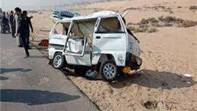 إصابة 3 أشخاص إثر إنقلاب سيارة بطريق مصر الإسماعيلية الصحراوي