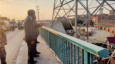 محافظ القليوبيه يتابع أعمال تطوير ورفع الإشغالات أعلى الطريق الدائري بقليوب