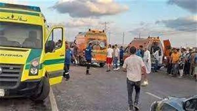 ننشر أسماء حادث تصادم أتوبيس بجرار في أسوان