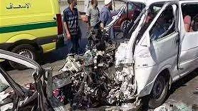 إرتفاع ضحايا حادث تصادم سيارتين بقنا إلى 5 وفيات و18 مصابا