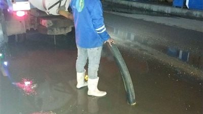 مياه المنوفية تنهي أعمال شفط الأمطار من الشوارع