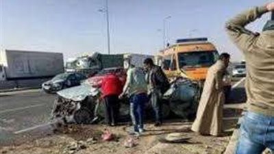 مصرع وإصابة 7 أشخاص في حادث مروري بطريق القاهرة الفيوم الصحراوى