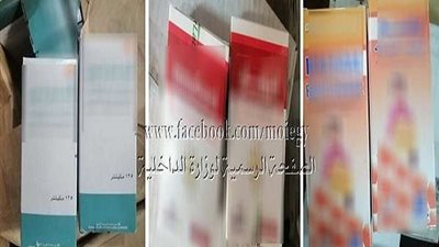 أمن القاهرة يضبط 20 ألف عبوة دواء شراب و267 ألف قرص دوائى لعقاقير مختلفة