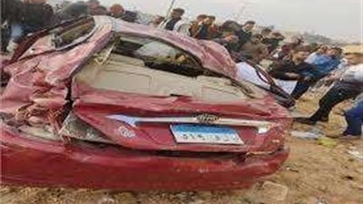 مصرع شخصين إثر إنقلاب سيارة ملاكي بالمقطم