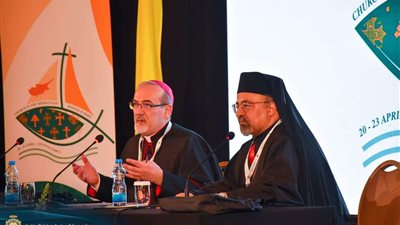 بطريرك الكاثوليك يشارك في لقاءات اليوم الثاني بمؤتمر كنائس الشرق الأوسط