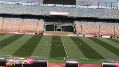 ستاد القاهرة يتزين لإستضافة مباراة الأهلي والرجاء المغربي