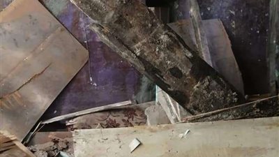 إنهيار منزل مكون من طابقين في سوهاج