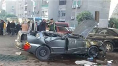 إصابة 6 أشخاص فى حادث تصادم سيارتين بسوهاج