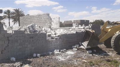 حملة مكبرة لإزالة التعديات على الأراضي الزراعية بالمنيا