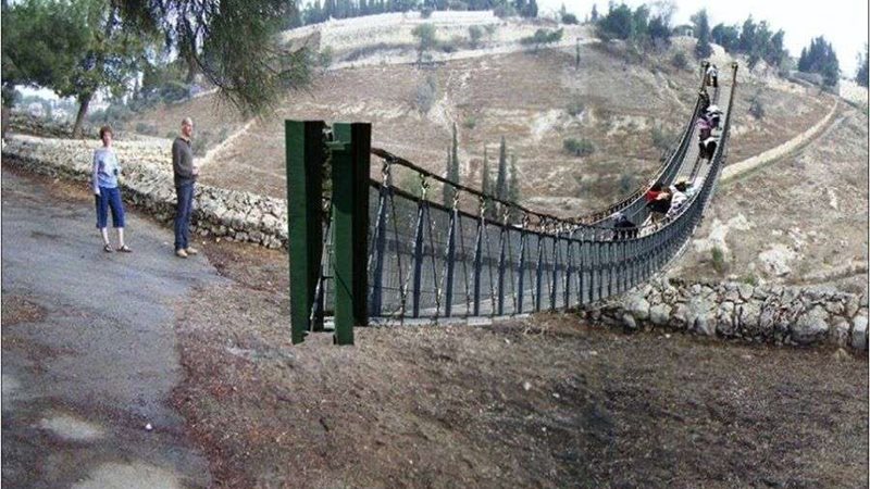 إقامة جسر معلق بالقدس