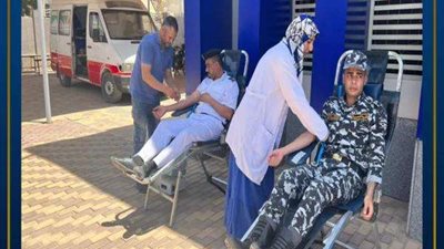 أمن الوادي الجديد يطلق حملة للتبرع بالدم بالتعاون مع الخدمات الطبية