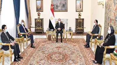 السيسي يستقبل السكرتير العام لمنطقة التجارة الحرة القارية الأفريقية