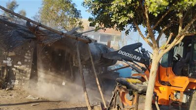 محافظة الجيزة تزيل ٤٦ حالة تعد على أملاك الدولة