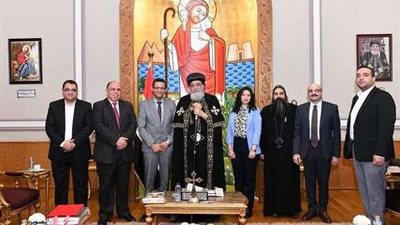 البلشي في ضيافة البابا تواضروس في المقر البابوي بالقاهرة.. تفاصيل
