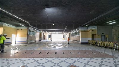 النقل تعلن قرب الانتهاء من محطة جامعة الدول بالخط الثالث للمترو| بالصور