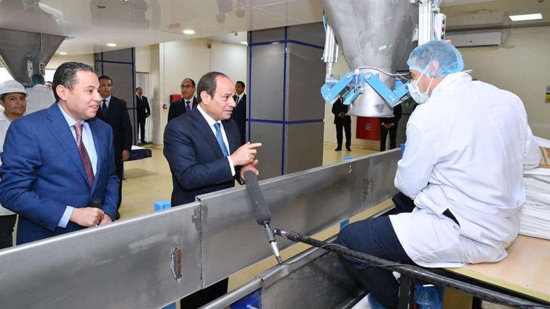 الرئيس السيسي أثناء