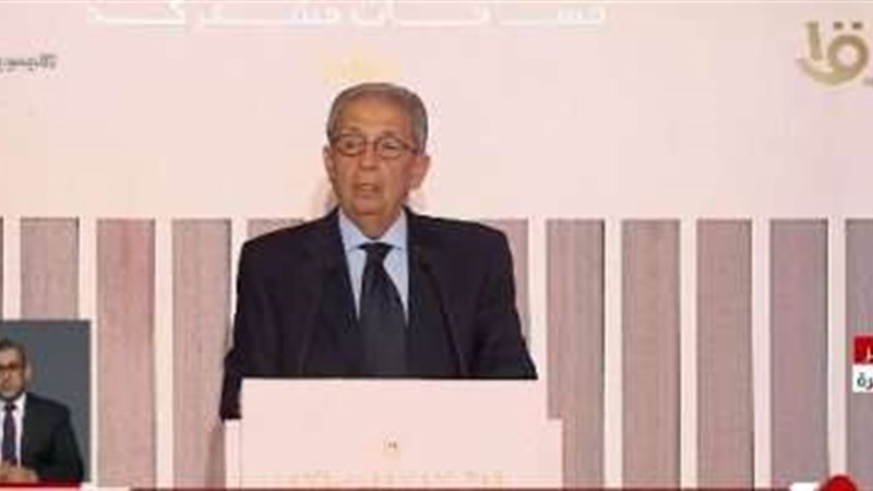 عمرو موسى خلال كلمته