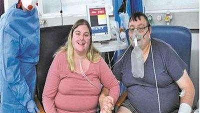 زواج بريطانيَين مصابين بكورونا فى مستشفى عزل