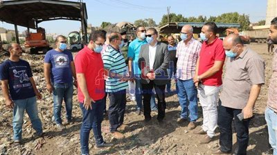 بدء رفع تراكمات القمامة بمقلب بركة السبع العمومي