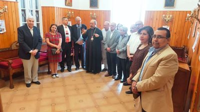 بطريرك الأقباط الكاثوليك يستقبل المجلس الجديد لخدمة مار منصور بالقاهرة