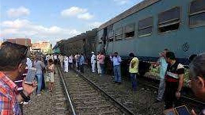 اصطدام القطار بطفل أثناء عبوره السكة الحديد بالحوامدية