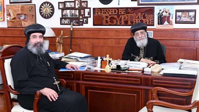 البابا تواضروس يستقبل الأسقف العام لإيبارشية المحلة الكبرى
