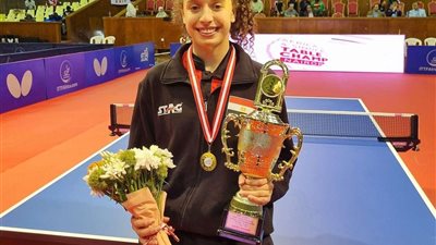 هنا جودة تتوج بكأس إفريقيا لتنس الطاولة