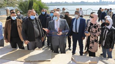 محافظ بني سويف يتفقد أعمال تطوير ورفع كفاءة نادي الإدارة المحلية