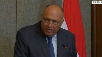 سامح شكرى يدعو للالتزام بمخرجات اجتماع عمان حول سوريا