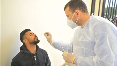 مسحة طبية للاعبي سيراميكا كليوباترا قبل مواجهة الجونة