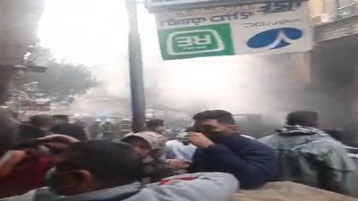 النيابة العامة تحقق مع المتهم بحرق سوق التوفيقية