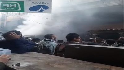 اندلاع حريق هائل فى سوق التوفيقية