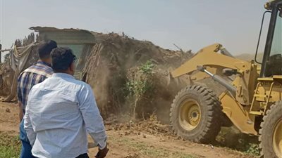 إزالة 454 حالة تعدي على الأراضي الزراعية بالمنوفية