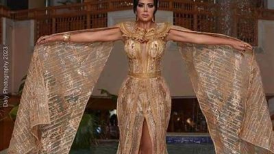 رانيا يوسف تثير الجدل بلبس فرعوني في أحدث إطلالتها