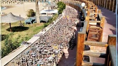 محافظ الإسكندرية يشهد إعدام 2700 شيشة تم التحفظ عليها