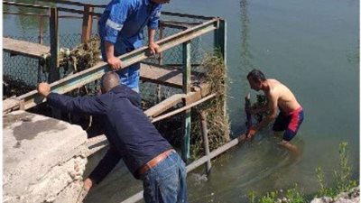 تكثيف أعمال تطهير محطات مياه الشرب بإقليم القناة